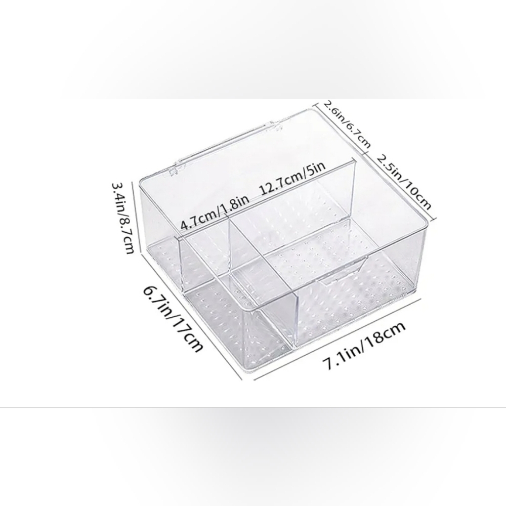 Clear Acrylic Storage Organizer Bin